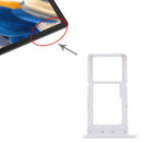 SIM Card Tray + SIM Card Tray / Micro SD Card Tray for Samsung Galaxy Tab A8 10.5 2021 SM-X200/X205(White)