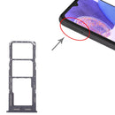 Original SIM Card Tray + SIM Card Tray + Micro SD Card Tray for Samsung Galaxy A23 SM-A235(Black)