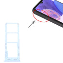 Original SIM Card Tray + SIM Card Tray + Micro SD Card Tray for Samsung Galaxy A23 SM-A235(Blue)