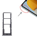 Original SIM Card Tray + SIM Card Tray + Micro SD Card Tray for Samsung Galaxy M23 SM-M236B (Black)