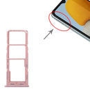 Original SIM Card Tray + SIM Card Tray + Micro SD Card Tray for Samsung Galaxy M23 SM-M236B (Pink)