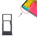 Original SIM Card Tray + Micro SD Card Tray for Samsung Galaxy M53 SM-M536B (Black)