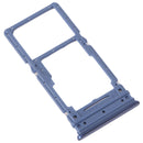 Original SIM Card Tray + Micro SD Card Tray for Samsung Galaxy M53 SM-M536B (Blue)