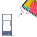 Original SIM Card Tray + Micro SD Card Tray for Samsung Galaxy M53 SM-M536B (Blue)