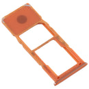 SIM Card Tray + Micro SD Card Tray for Galaxy A20 A30 A50 (Orange)