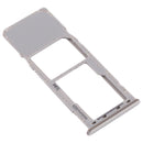 SIM Card Tray + Micro SD Card Tray for Galaxy A20 A30 A50 (Silver)