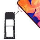 SIM Card Tray + Micro SD Card Tray for Galaxy A10 (Black)