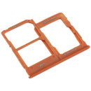 SIM Card Tray + SIM Card Tray + Micro SD Card Tray for Galaxy A40 (Orange)