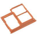 SIM Card Tray + SIM Card Tray + Micro SD Card Tray for Galaxy A40 (Orange)