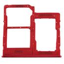 SIM Card Tray + SIM Card Tray + Micro SD Card Tray for Galaxy A40 (Red)