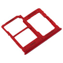 SIM Card Tray + SIM Card Tray + Micro SD Card Tray for Galaxy A40 (Red)