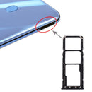 SIM Card Tray + SIM Card Tray + Micro SD Card Tray for Galaxy A20 A30 A50 (Black)