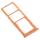 SIM Card Tray + SIM Card Tray + Micro SD Card Tray for Galaxy A20 A30 A50 (Orange)