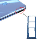 SIM Card Tray + SIM Card Tray + Micro SD Card Tray for Galaxy A20 A30 A50 (Blue)
