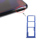 SIM Card Tray + SIM Card Tray + Micro SD Card Tray for Galaxy A70 (Blue)
