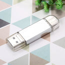 32GB 3 in 1 USB-C / Type-C + USB 2.0 + OTG Flash Disk, For Type-C Smartphones & PC Computer (Silver)