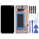 LCD Screen and Digitizer Full Assembly with Frame for Samsung Galaxy S10+(Pink)