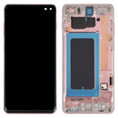 LCD Screen and Digitizer Full Assembly with Frame for Samsung Galaxy S10+(Pink)