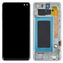 LCD Screen and Digitizer Full Assembly with Frame for Samsung Galaxy S10+(Green)