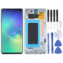 LCD Screen and Digitizer Full Assembly with Frame for Samsung Galaxy S10+(Blue)