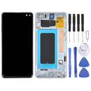 LCD Screen and Digitizer Full Assembly with Frame for Samsung Galaxy S10+(Blue)