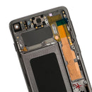 LCD Screen and Digitizer Full Assembly with Frame for Galaxy S10 (Blue)