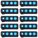 10 PCS Camera Lens Cover for Galaxy A9 (2018) A920F/DS (Black)