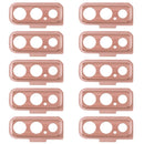 10 PCS Camera Lens Cover for Galaxy A7 (2018) A750F/DS(Pink)