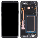 Super AMOLED Material LCD Screen and Digitizer Full Assembly with Frame for Galaxy S9+ / G965F / G965F / DS / G965U / G965W / G9650(Black)
