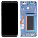 Super AMOLED Material LCD Screen and Digitizer Full Assembly with Frame for Galaxy S9+ / G965F / G965F / DS / G965U / G965W / G9650(Blue)
