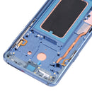 Super AMOLED Material LCD Screen and Digitizer Full Assembly with Frame for Galaxy S9+ / G965F / G965F / DS / G965U / G965W / G9650(Blue)