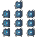 10 PCS Camera Lens Cover for Galaxy J6 (2018)(Black)