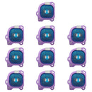 10 PCS Camera Lens Cover for Galaxy J6 (2018)(Purple)