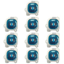 10 PCS Camera Lens Cover for Galaxy J6 (2018)(Silver)
