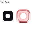10 PCS Camera Lens Covers for Galaxy A7 (2016) / A710(Pink)