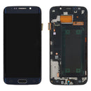 Original Super AMOLED LCD Screen For Samsung Galaxy S6 Edge SM-G925F Digitizer Full Assembly with Frame (Black)
