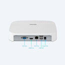 ESCAM PVR204 1080P 4CH+2CH ONVIF NVR Digital Video Recorder with 2CH Cloud Channel for IP Camera System (White)