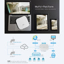 ESCAM PVR208 1080P 8CH+2CH ONVIF NVR Digital Video Recorder with 2CH Cloud Channel for IP Camera System(White)