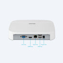 ESCAM PVR208 1080P 8CH+2CH ONVIF NVR Digital Video Recorder with 2CH Cloud Channel for IP Camera System(White)