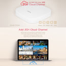 ESCAM PVR208 1080P 8CH+2CH ONVIF NVR Digital Video Recorder with 2CH Cloud Channel for IP Camera System(White)