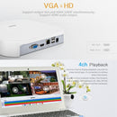 ESCAM PVR208 1080P 8CH+2CH ONVIF NVR Digital Video Recorder with 2CH Cloud Channel for IP Camera System(White)