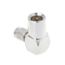 Both SMA Male to FME RF Plug Right Angle Connector Folded Adapter for Coaxial Cable