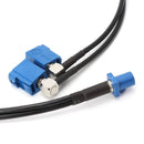 RG174 Type Fakra C Male Plug to 2 x Fakra C Female Jacks Y Splitter Combined Cable, Length: 50cm