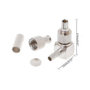 2 in 1 TS9 / CRC9 Male Right Angle RF Coaxial Card Connector for RG174 / 178 / 316 LMR100
