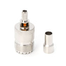 10 PCS UHF Female Jack SO239 Crimped RF Connector Coaxial Adapter
