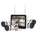 K8124-PE5323-P18 3.0 Million Pixels HD 12.5 inch Large Screen Wireless NVR Kit, EU Plug