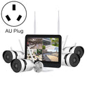 K8124-PE5520-P18 5.0 Million Pixels HD 12.5 inch Large Screen Wireless NVR Kit, AU Plug