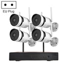 K8204-PE5520-P18 5.0 Million Pixels HD Network WiFi Camera NVR Kit, EU Plug