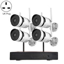 K8204-PE5520-P18 5.0 Million Pixels HD Network WiFi Camera NVR Kit, UK Plug