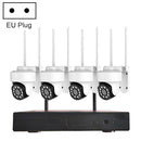 K8204-PE5323-Q6 3.0 Million Pixels HD Wireless Camera NVR Kit, EU Plug